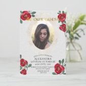 美しいとビーストフェアリー金ゴールド鏡写真 招待状 (スタンド正面)