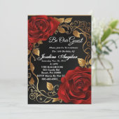 美しいとビーストレッドローズスウィート16招待状 招待状 (スタンド正面)