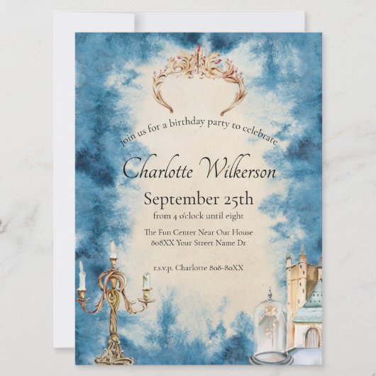 美しいとビーストロマンチックおとぎ話 招待状 (正面)