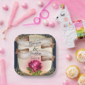 美しいとビーストヴィンテージ童話結婚の ペーパープレート (パーティー)