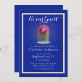 美しいとビースト魔法バラオンブルーインベイション 招待状 (正面/裏面)