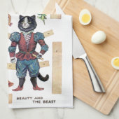 美しいとビースト、紙ドール、ルイワーイン キッチンタオル (四つ折り)