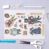 美しいとビースト、紙ドール、ルイワーイン 薄葉紙 (クラフト)