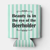 美しいとビールのストライプ 缶クーラー (裏面)