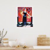 美しいとフェニックス、ファッションデザイナーメイクアップアーティスト ポスター (キッチン)