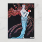 美しいとフェニックス、ファッションデザイナーメイクアップアーティスト ポストカード (正面)