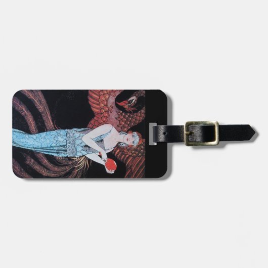 美しいとフェニックス、ファッションデザイナーメイクアップアーティスト ラゲッジタグ (正面横)