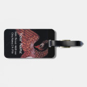 美しいとフェニックス、ファッションデザイナーメイクアップアーティスト ラゲッジタグ (裏面横)