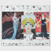 美しいとフェニックス、ファッションデザイナーメイクアップアーティスト ラッピングペーパー (フラット)