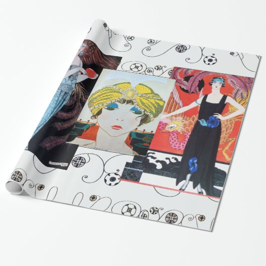 美しいとフェニックス、ファッションデザイナーメイクアップアーティスト ラッピングペーパー (アンロールド)