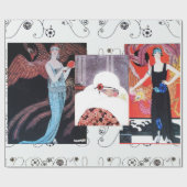 美しいとフェニックス、ファッションデザイナーメイクアップアーティスト ラッピングペーパー (フラット)