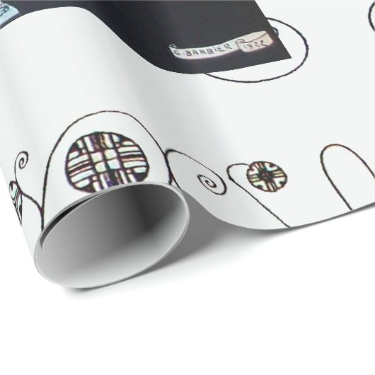 美しいとフェニックス、ファッションデザイナーメイクアップアーティスト ラッピングペーパー (ロールコーナー)