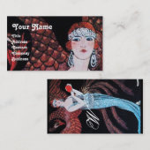 美しいとフェニックス、ファッションデザイナーメイクアップアーティスト 名刺 (正面/裏面)