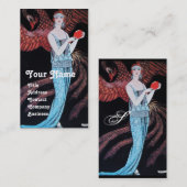 美しいとフェニックス、ファッションデザイナーメイクアップアーティスト 名刺 (正面/裏面)