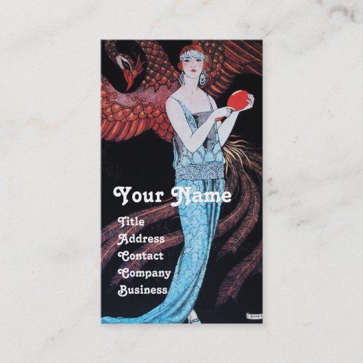 美しいとフェニックス、ファッションデザイナーメイクアップアーティスト 名刺 (正面)