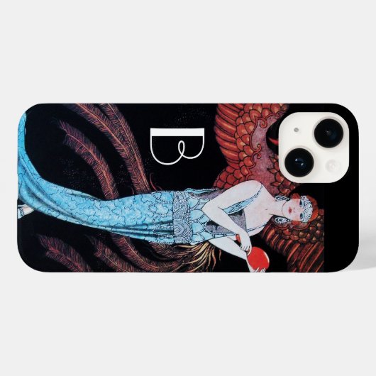 美しいとフェニックス、ファッション、メイクアップアーティストモノグラム Case-Mate iPhoneケース (裏面 (横))