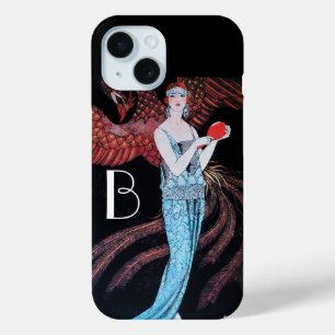 美しいとフェニックス、ファッション、メイクアップアーティストモノグラム iPhone 15ケース