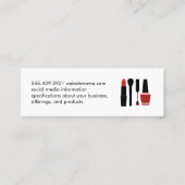 美しいとメイクアップ スキニー名刺 (裏面)