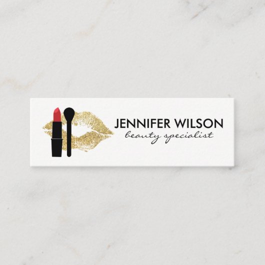 美しいとメイクアップ スキニー名刺 (正面)