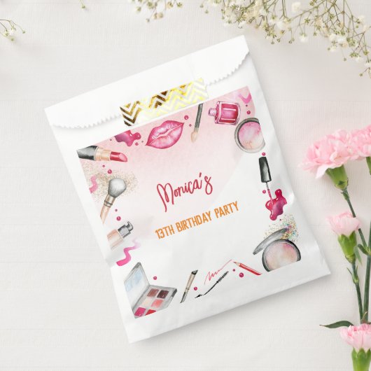 美しいとメイクスパ誕生日パーティー フェイバーバッグ (封をした状態)