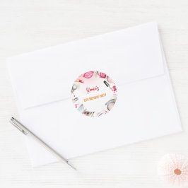 美しいとメイクスパ誕生日パーティー ラウンドシール