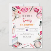 美しいとメイクスパ誕生日パーティー 招待状 (正面)