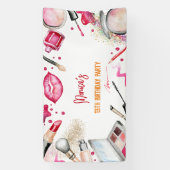 美しいとメイクスパ誕生日パーティー 横断幕 (縦)