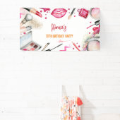 美しいとメイクスパ誕生日パーティー 横断幕 (インサイチュ)