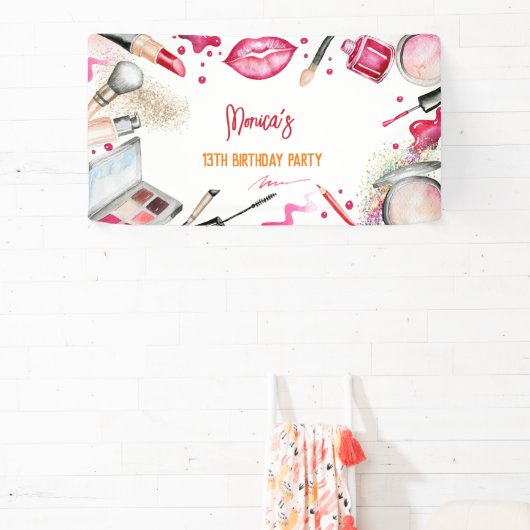 美しいとメイクスパ誕生日パーティー 横断幕 (インサイチュ)