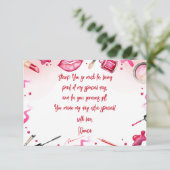 美しいとメイクスパ誕生日 サンキューカード (スタンド正面)