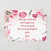 美しいとメイクスパ誕生日 サンキューカード (正面/裏面)