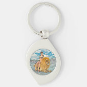 美しいとライオン キーホルダー (正面)