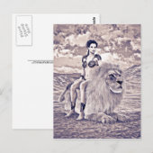 美しいとライオン ポストカード (正面/裏面)