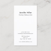 美しいとリップスティックコラージオンリネンフェイクズ 名刺 (裏面)