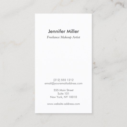 美しいとリップスティックコラージオンリネンフェイクズ 名刺 (裏面)