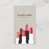 美しいとリップスティックコラージオンリネンフェイクズ 名刺 (正面)