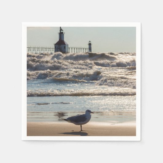 美しいと力 スタンダードカクテルナプキン (正面)