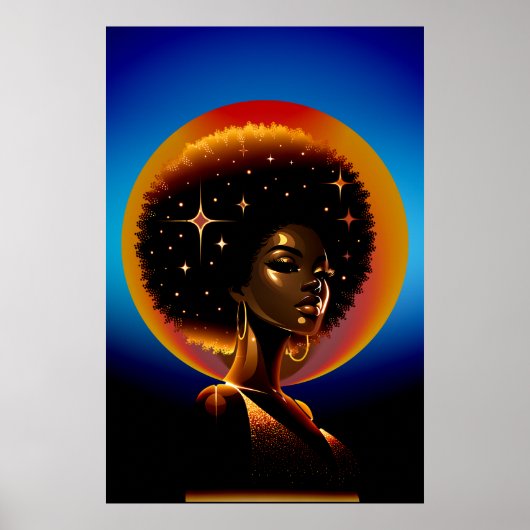 美しいと強さ：アフリカアートウーマン ポスター (正面)