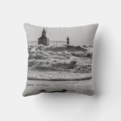 美しいと強制グレースケール クッション (裏面)