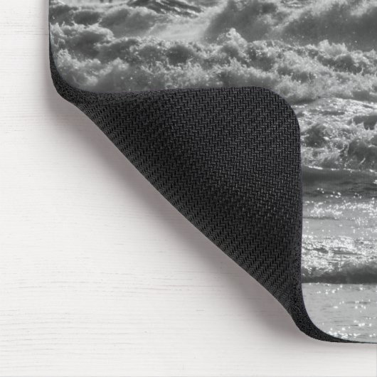 美しいと強制グレースケール マウスパッド (コーナー)