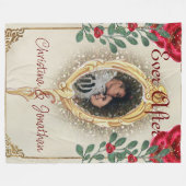 美しいと獣のおとぎ話の写真 フリースブランケット (正面(横))