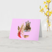 美しいと獣グリーティングカード カード (黄色い花)