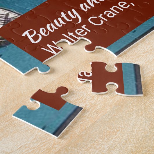 美しいと獣ヴィンテージ1800年代の児童書 ジグソーパズル (側面)