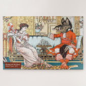 美しいと獣ヴィンテージ1800年代の児童書 ジグソーパズル (横)