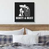 美しいと獣 キャンバスプリント (インサイチュ (寝室))