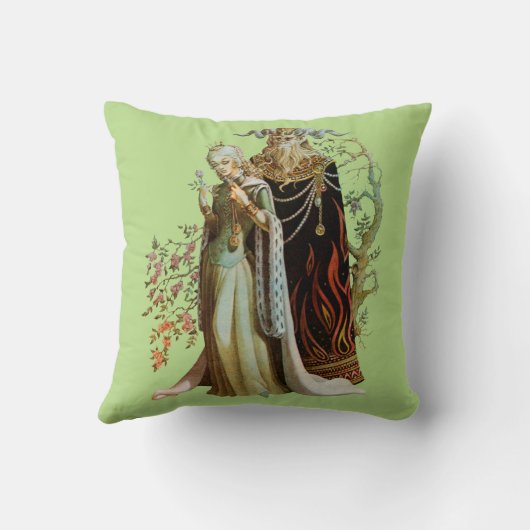 美しいと獣 クッション (裏面)