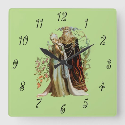 美しいと獣 スクエア壁時計 (正面)