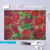 美しいと獣 – ヘビとバラの花模様 薄葉紙 (クラフト)