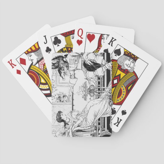 美しいと獣、1874年（写真付き） トランプ (裏面)