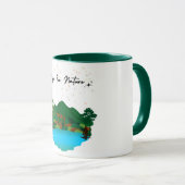 美しいと自然生活の平穏 マグカップ (正面右)